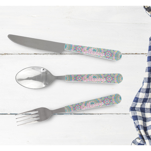 Bohemian Art Cutlery Set - w/ PLATE