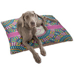 Bohemian Art Dog Bed - Large w/ Name and Initial