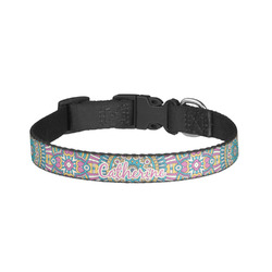 Bohemian Art Dog Collar - Large (Personalized)