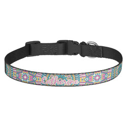 Bohemian Art Dog Collar (Personalized)