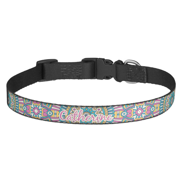 Custom Bohemian Art Dog Collar (Personalized)