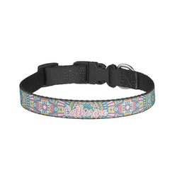 Bohemian Art Dog Collar - Small (Personalized)