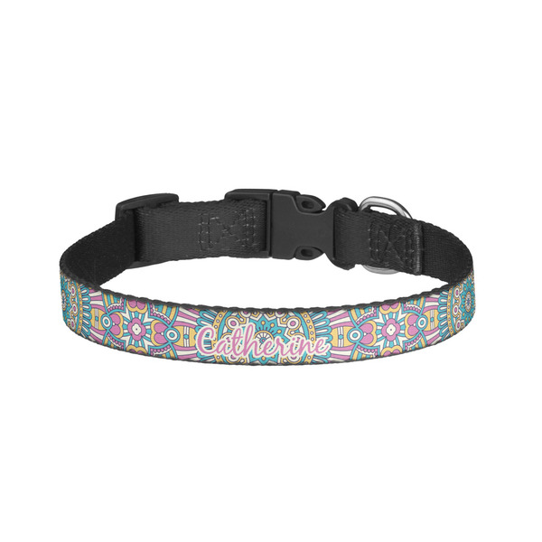 Custom Bohemian Art Dog Collar - Small (Personalized)