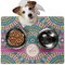 Bohemian Art Dog Food Mat - Medium LIFESTYLE
