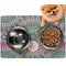 Bohemian Art Dog Food Mat - Small LIFESTYLE
