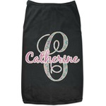 Bohemian Art Black Pet Shirt (Personalized)