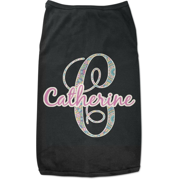 Custom Bohemian Art Black Pet Shirt - M (Personalized)