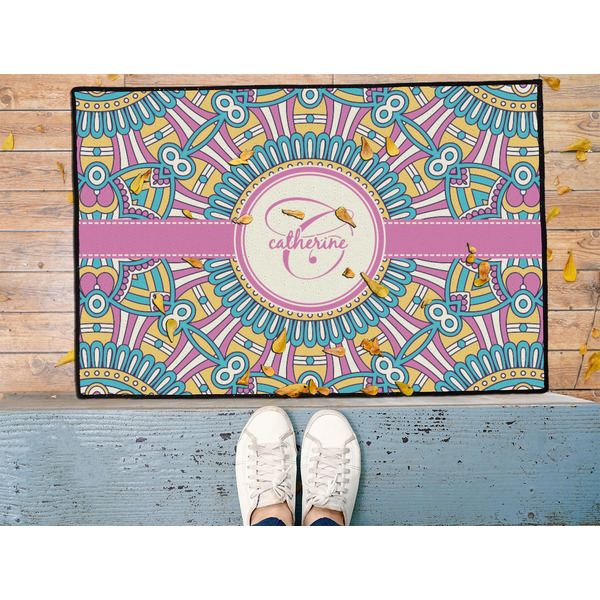 Bohemian Art Door Mat - LIFESTYLE (Med)
