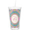Bohemian Art Double Wall Tumbler with Straw (Personalized)