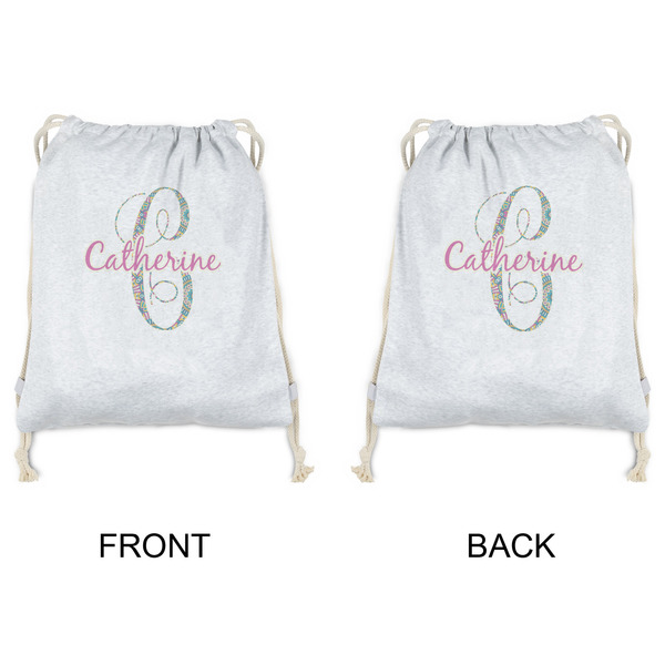 Bohemian Art Drawstring Backpacks - Sweatshirt Fleece - Double Sided - APPROVAL