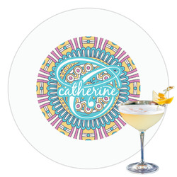 Bohemian Art Printed Drink Topper - 3.5" (Personalized)