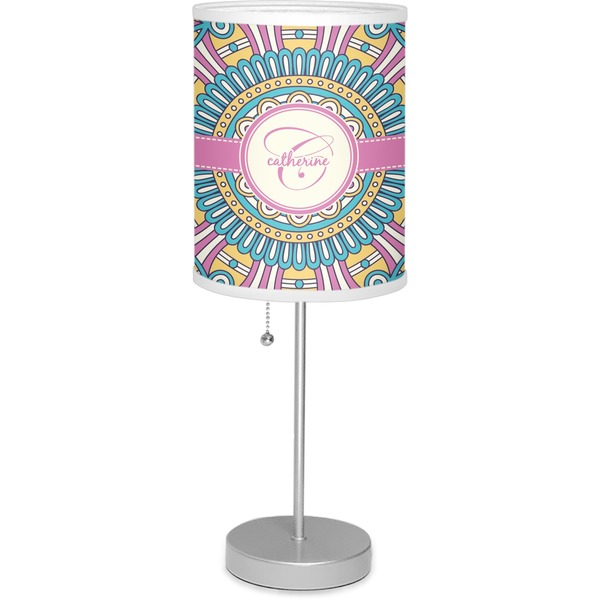 Custom Bohemian Art Lamp with Drum Shade (Personalized)