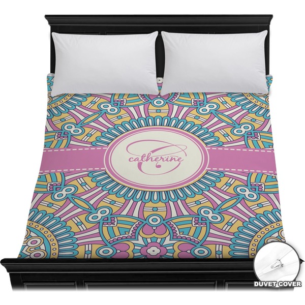 Custom Bohemian Art Duvet Cover - Full / Queen (Personalized)
