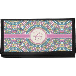 Bohemian Art Canvas Checkbook Cover (Personalized)