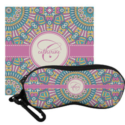 Bohemian Art Eyeglass Case & Cloth (Personalized)