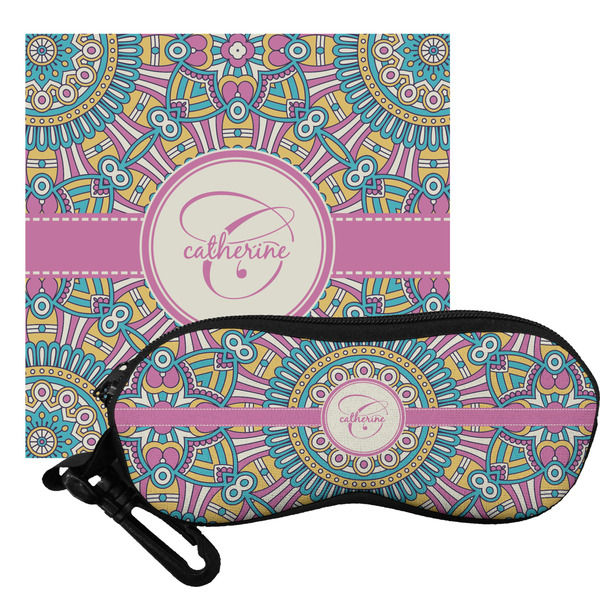 Custom Bohemian Art Eyeglass Case & Cloth (Personalized)