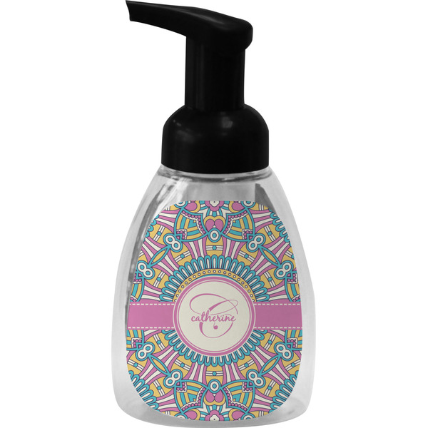 Custom Bohemian Art Foam Soap Bottle - Black (Personalized)