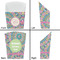 Bohemian Art French Fry Favor Box - Front & Back View