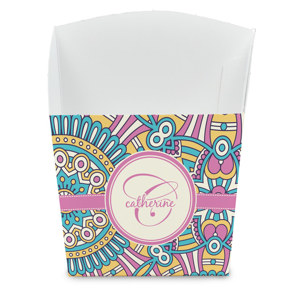 Custom Bohemian Art French Fry Favor Boxes (Personalized)