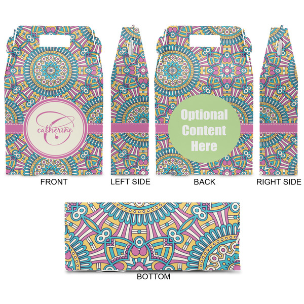 Bohemian Art Gable Favor Box - Approval