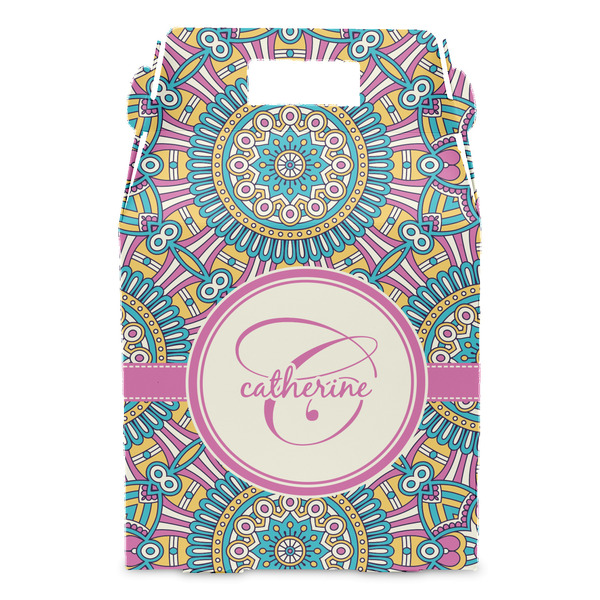 Bohemian Art Gable Favor Box - Front