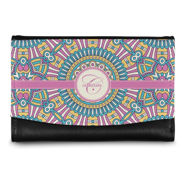 Custom Bohemian Art Genuine Leather Women's Wallet - Small (Personalized)