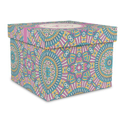 Bohemian Art Gift Box with Lid - Canvas Wrapped - Large (Personalized)