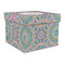 Bohemian Art Gift Boxes with Lid - Canvas Wrapped - Large - Front/Main