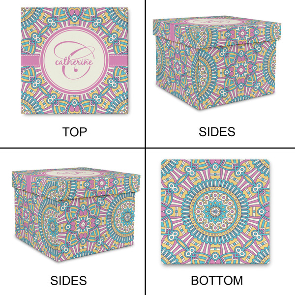 Bohemian Art Gift Boxes with Lid - Canvas Wrapped - Small - Approval