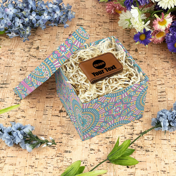 Bohemian Art Gift Boxes with Lid - Canvas Wrapped - Small - In Context