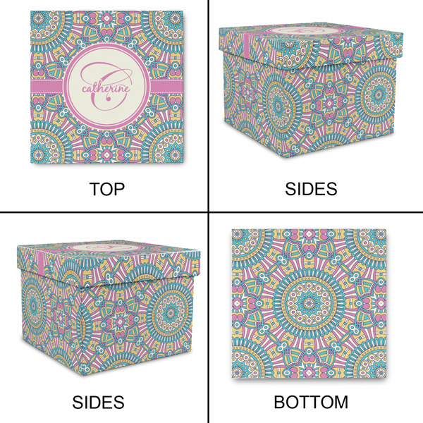 Bohemian Art Gift Boxes with Lid - Canvas Wrapped - X-Large - Approval