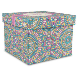 Bohemian Art Gift Box with Lid - Canvas Wrapped - X-Large (Personalized)