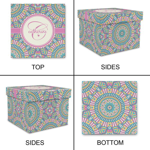 Bohemian Art Gift Boxes with Lid - Canvas Wrapped - XX-Large - Approval