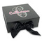 Bohemian Art Gift Boxes with Magnetic Lid - Black - Front (angle)