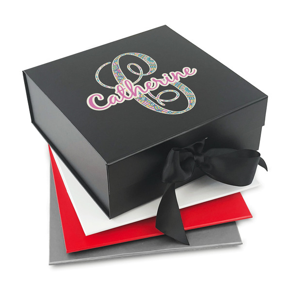 Custom Bohemian Art Gift Box with Magnetic Lid (Personalized)