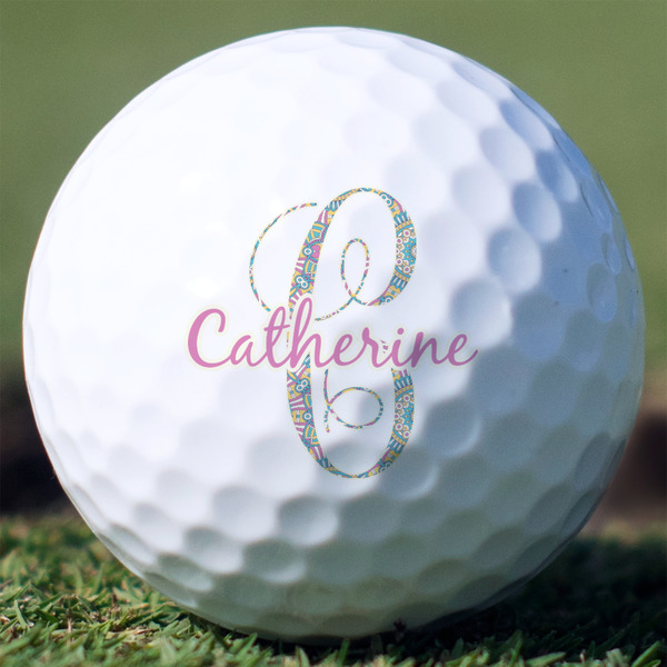 Custom Bohemian Art Golf Balls - Titleist Pro V1 - Set of 3 (Personalized)