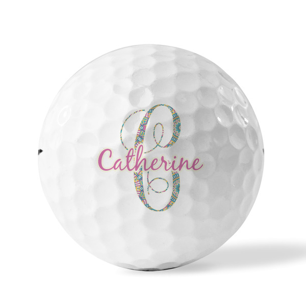 Bohemian Art Golf Balls - Titleist - Set of 3 - FRONT