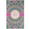 Bohemian Art Golf Towel - Poly-Cotton Blend - Small w/ Name and Initial