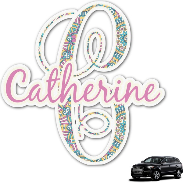 Custom Bohemian Art Graphic Car Decal (Personalized)