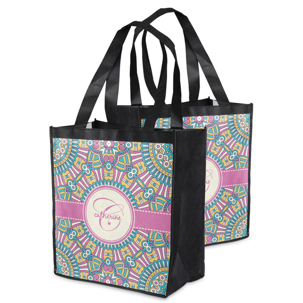 Bohemian Art Grocery Bag - MAIN