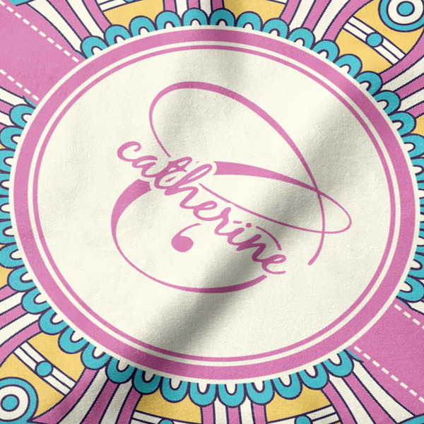 Bohemian Art Hooded Baby Towel- Detail Close Up