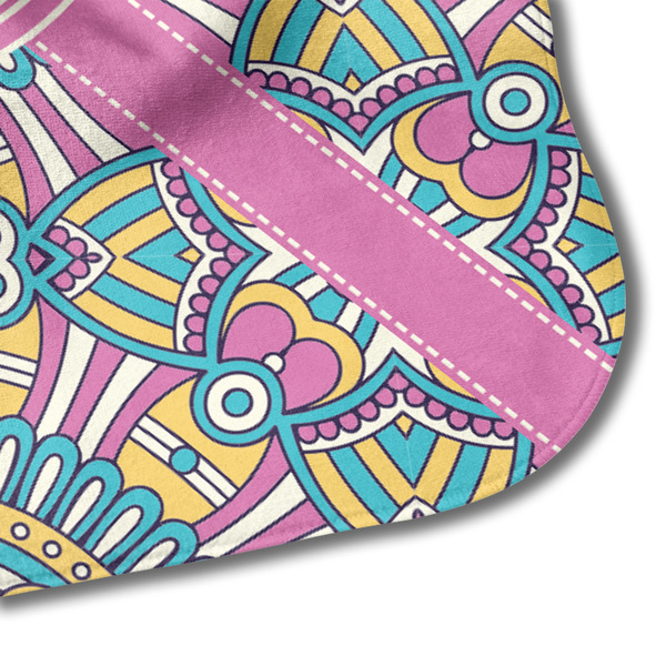 Bohemian Art Hooded Baby Towel- Detail Corner