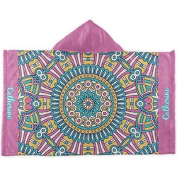 Bohemian Art Kids Hooded Towel (Personalized)