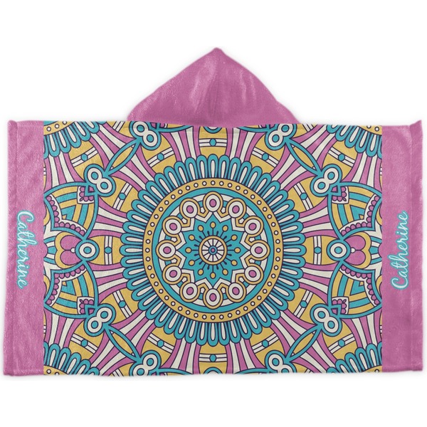 Custom Bohemian Art Kids Hooded Towel (Personalized)