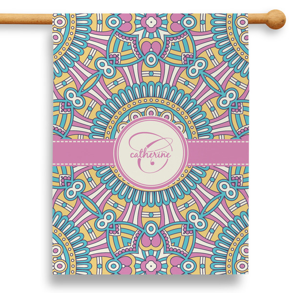Custom Bohemian Art 28" House Flag (Personalized)