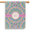 Bohemian Art 28" House Flag (Personalized)