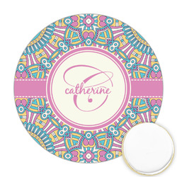 Bohemian Art Printed Cookie Topper - Round (Personalized)