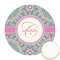 Bohemian Art Printed Cookie Topper - Round (Personalized)