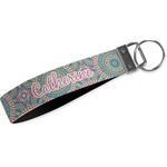 Bohemian Art Webbing Keychain Fob - Large (Personalized)
