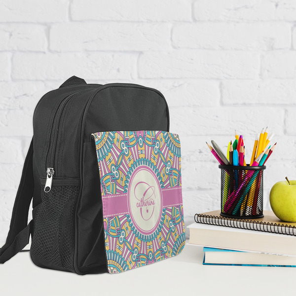 Bohemian Art Kid's Backpack - Lifestyle